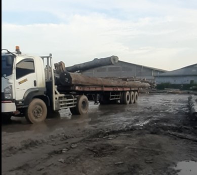 mobil-angkut-kayu-ulin